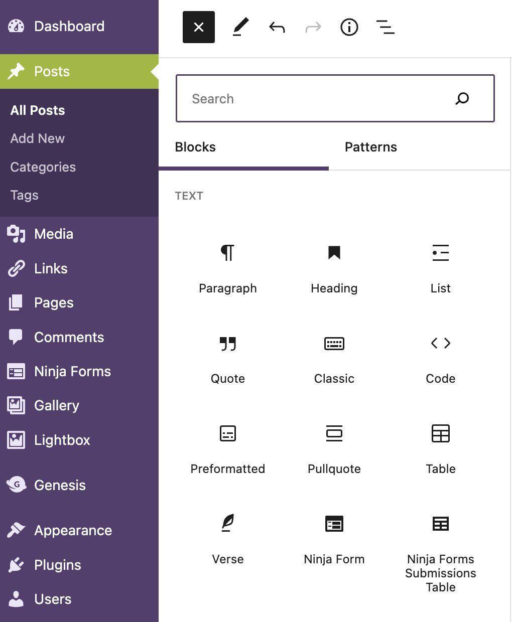 how to add blocks