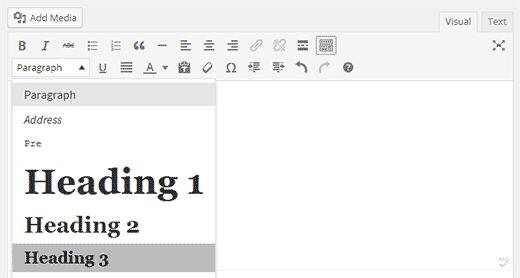 How to add headings